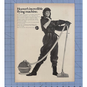 1967 Hoover Incredible Flying Machine Constellation Vacuum Print Ad